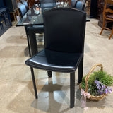 Le Corbusier LC6 Leather DINING CHAIRS Black 19w17d35h