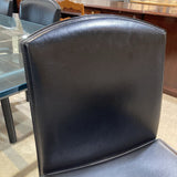 Le Corbusier LC6 Leather DINING CHAIRS Black 19w17d35h