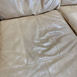 2pc Top Grain Leather Left-Facing SECTIONAL Camel 107w66d37h