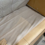 2pc Top Grain Leather Left-Facing SECTIONAL Camel 107w66d37h
