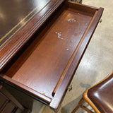 Sligh Furniture Executive Desk w/ Leather Bound Top Gold Leaf DESKS 72w36d30h