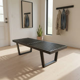 Herman Miller Platform Bench w/ Rounded Legs BENCH Black 48w18.5d15h