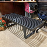 Herman Miller Platform Bench w/ Rounded Legs BENCH Black 48w18.5d15h