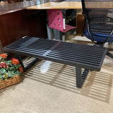 Herman Miller Platform Bench w/ Rounded Legs BENCH Black 48w18.5d15h