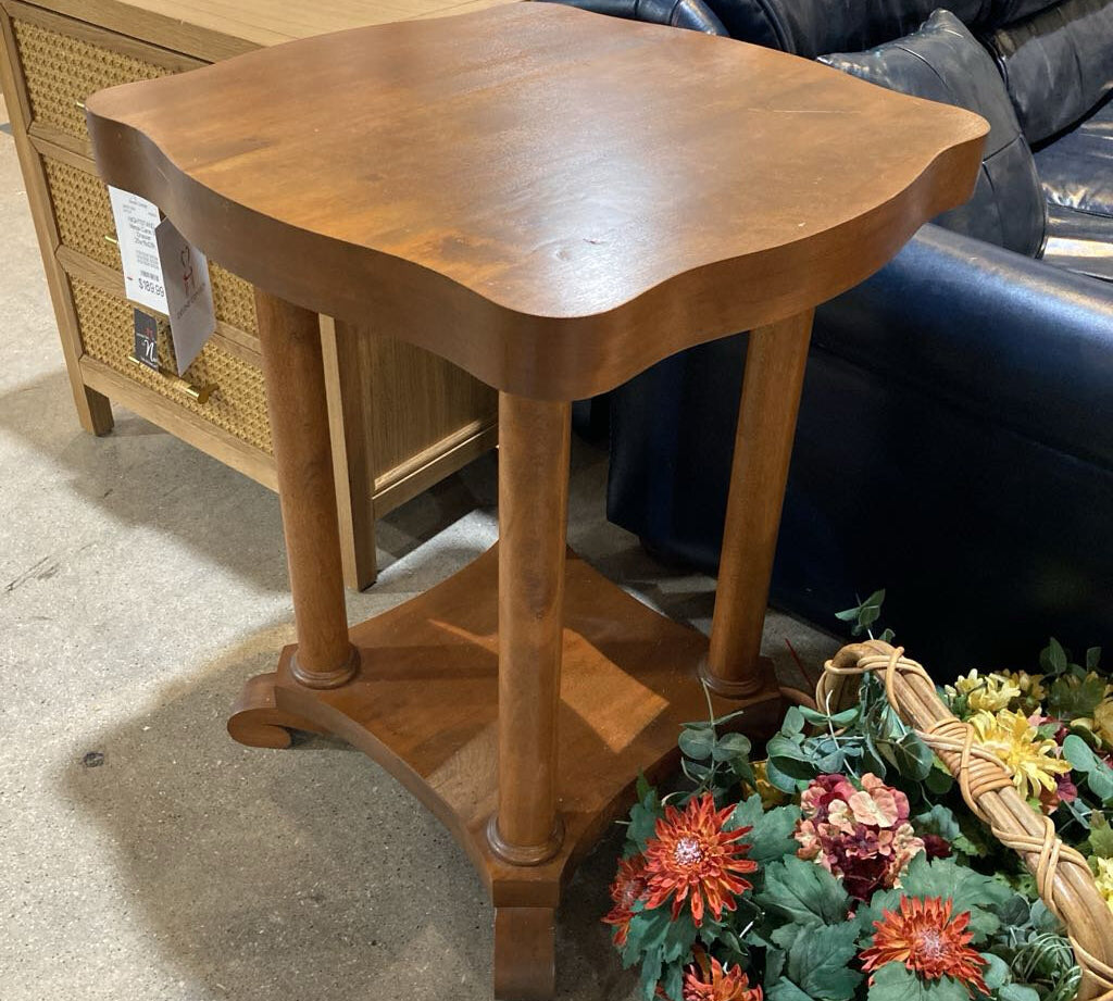 French Empire Solid Wood SIDE TABLE 24w24d30h