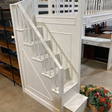 Pottery Barn Kids Fillmore Stair Loft Twin Bed BEDS Simply White 50.5w98d74h