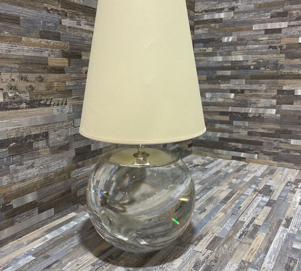 Visual Comfort & Co. Tiny Terri French Wired Heavy Glass TABLE LAMP 8Wx15.5H