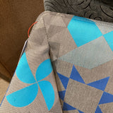 Davis Furniture Lipse Too Swivel Lounge w/ Graphic Modern Fabric Upholstery CHAIR 30Wx28Dx30H
