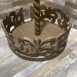 Acanthus Cast Metal Paper Towel Holder GIFT 6.5Wx14H