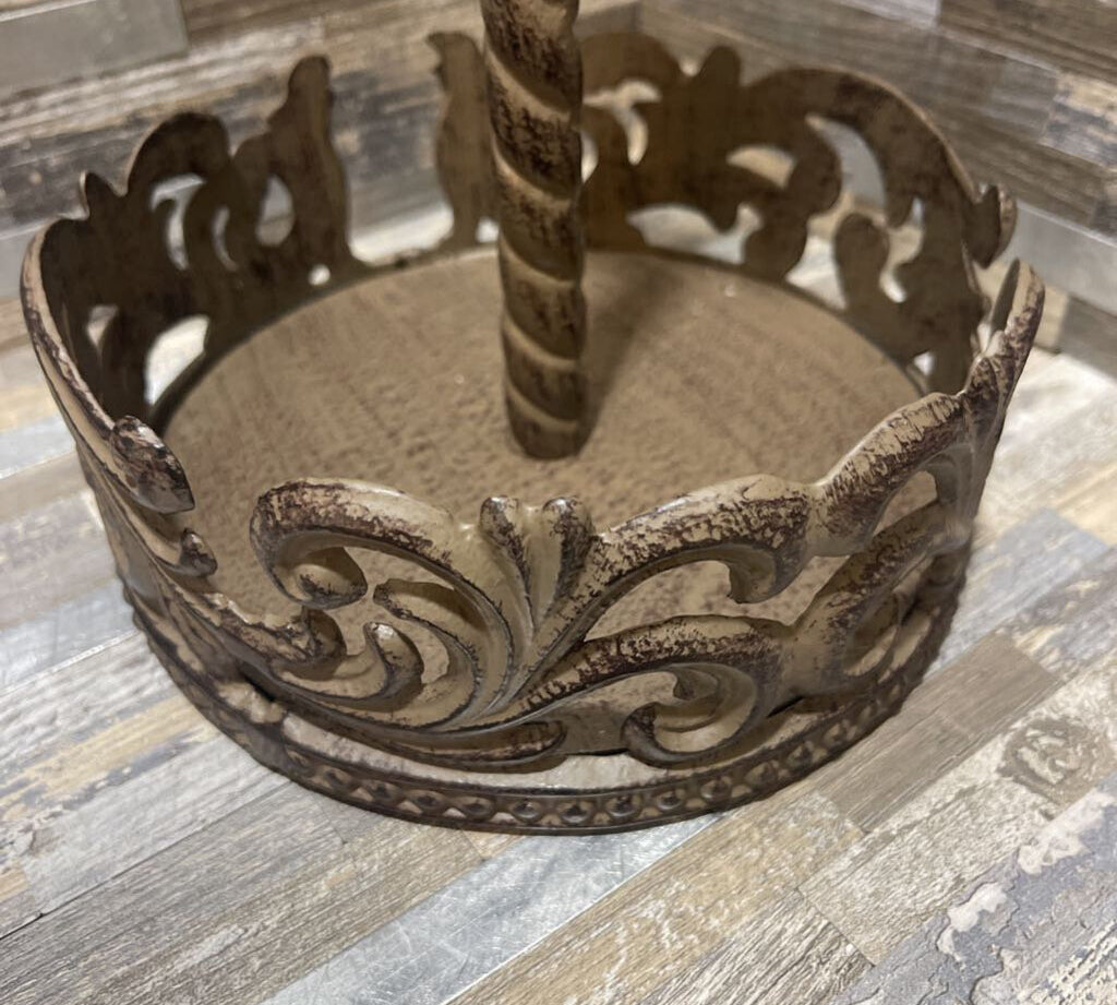 Acanthus Cast Metal Paper Towel Holder GIFT 6.5Wx14H