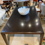 Fine Custom Single Slab Sleek Leg DINING TABLE Dark Espresso 74Wx41Dx29H