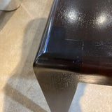 Fine Custom Single Slab Sleek Leg DINING TABLE Dark Espresso 74Wx41Dx29H