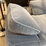Custom Mohair Lounger CHAISE Blue 84w38d20h