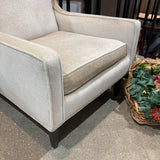 Modern Mohair Armchair LOUNGE CHAIRS Beige 27.5w30d29h