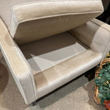 Modern Mohair Armchair LOUNGE CHAIRS Beige 27.5w30d29h