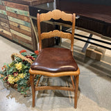 French Provincial Ladder Back Desk Chair CHAIR 16w16d32h