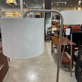 Brushed Nickel Modern Arching Overhang FLOOR LAMP 16Wx58H
