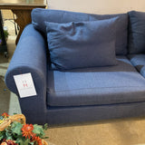 Minotti Custom Wide Roll-Arm SOFA Navy 112w38d24h