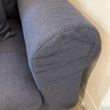 Minotti Custom Wide Roll-Arm SOFA Navy 112w38d24h