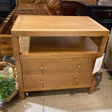 Celine 2-Drawer NIGHTSTAND Honey/Gold 28w17d26.5h