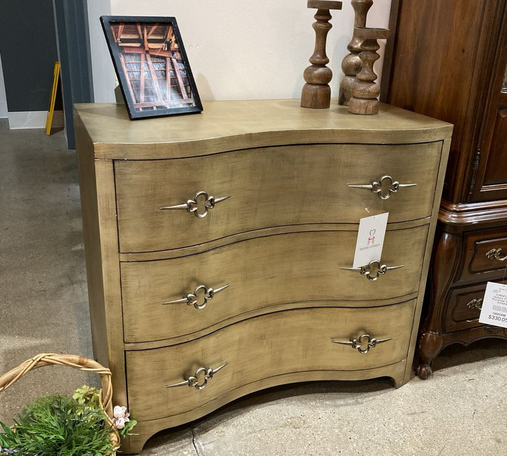 Hooker Furniture Sanctuary Gold Leaf 3-Drawer DRESSERS/CHESTS 38w20d34h