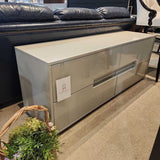CB2 Low Profile Lacquer 4-Drawer DRESSERS/CHESTS Gray 60w17d23h