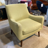 Cullum Swoop Arm Mid Century Upholstered Chair LOUNGE CHAIRS Light Green 29w29d33h