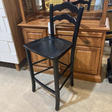French Country Wood Ladder Back Bar BAR/COUNTER STOOL 19w18d44h