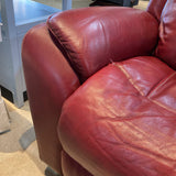 La-Z-Boy Leather Power Rocker/Recliner RECLINERS Red 39w35d39h
