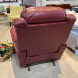 La-Z-Boy Leather Power Rocker/Recliner RECLINERS Red 39w35d39h