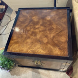 Asian Inspired Burl Accent Cabinet FURNITURE 25w25d21h