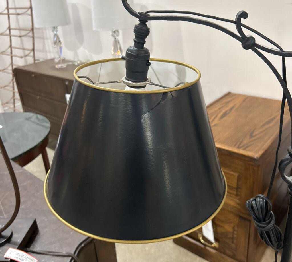 Early American Iron Lamp FLOOR LAMP 12d68h