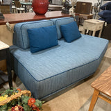 Modular Fabric Daybed w/ Contrast Piping SOFA 77w44d29h