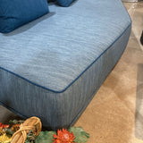 Modular Fabric Daybed w/ Contrast Piping SOFA 77w44d29h