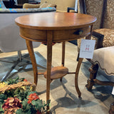 Biedermeier Style 1-Drawer SIDE TABLE 25w18.5d30.5h