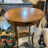 Biedermeier Style 1-Drawer SIDE TABLE 25w18.5d30.5h