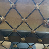 Diamond Mesh Grid Fireplace Screen FURNITURE 61w2d41h