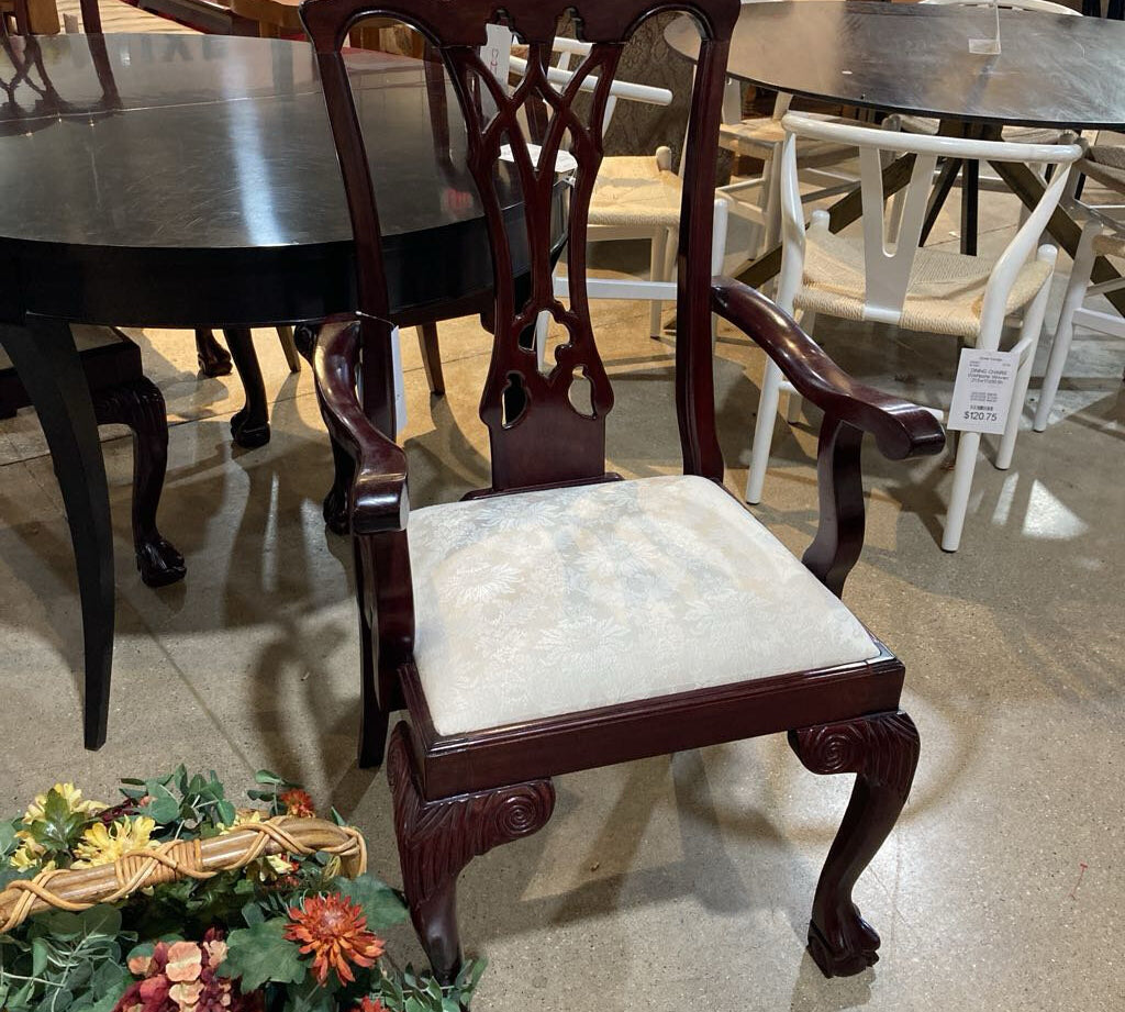 Claw Foot Chippendale DINING CHAIRS 20w19d41h