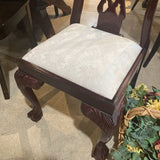 Cherry Claw Foot Chippendale Captain DINING CHAIRS 24w19d41h