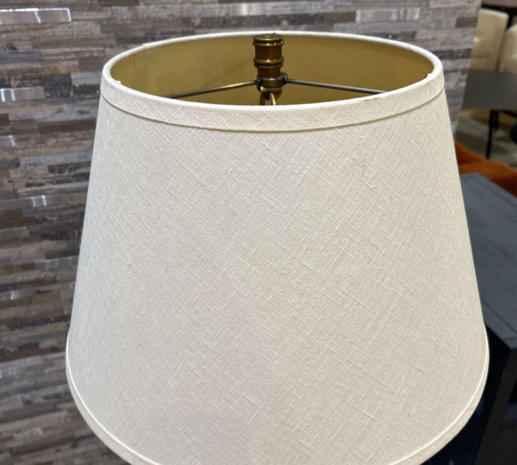 Mid-Century Brass w/ Conical Shade FLOOR LAMP 16d51h
