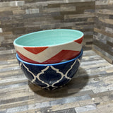 2pc Set Patterned Serving Bowls ACCESSORIES 6.5d4h
