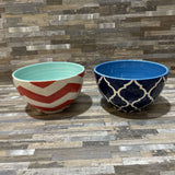 2pc Set Patterned Serving Bowls ACCESSORIES 6.5d4h