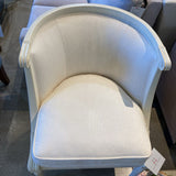 Hickory Chair Louis XVI Style Barrel Back CHAIR Off White 26Wx27Dx34H