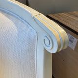 Hickory Chair Louis XVI Style Barrel Back CHAIR Off White 26Wx27Dx34H