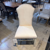 Hickory Chair Highback Weave w/ Brass Tackhead Trim Accents CHAIR Off White 21Wx23Dx43