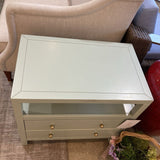 Celine 2-Drawer NIGHTSTAND Sage/Gold 27w17d26.5h