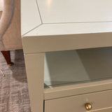 Celine 2-Drawer NIGHTSTAND Sage/Gold 27w17d26.5h