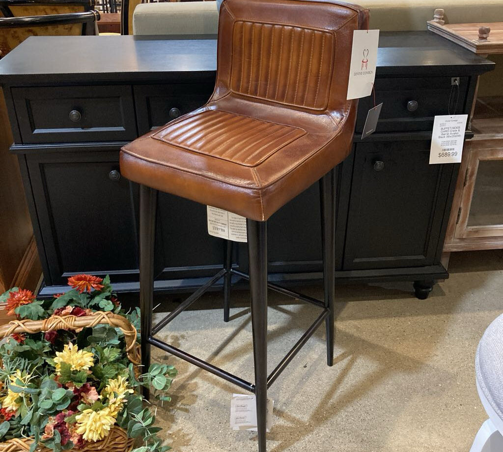Maxwell Leather Bar BAR/COUNTER STOOL 16w16d42h