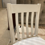 Traditional Slat Back Counter BAR/COUNTER STOOL White 19w17d41h