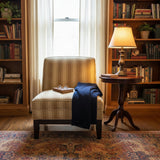 Upholstered Armless Striped Accent Chair CHAIR 30w27d34h